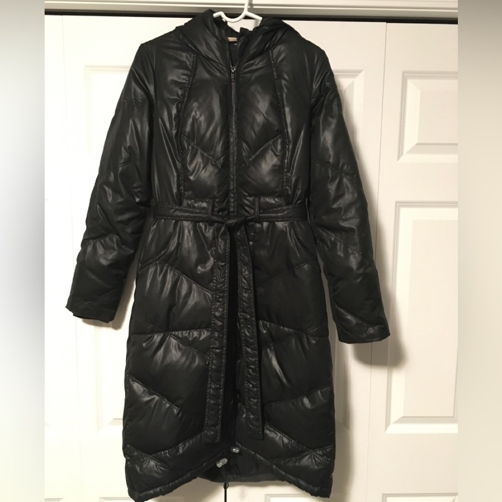 Womens XS DNKY long black coat